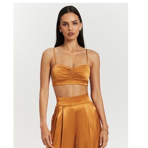 ALMA TUXEDO TROUSER - TURMERIC - Picture 6 of 9